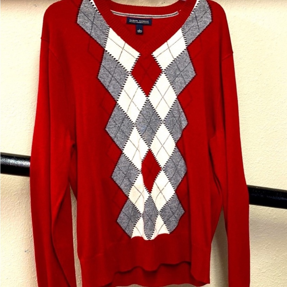 Cashmere v-neck.